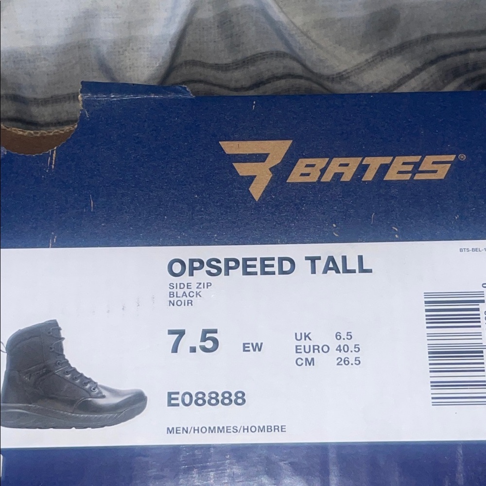 Bates Black Tactical Side Zip Boots